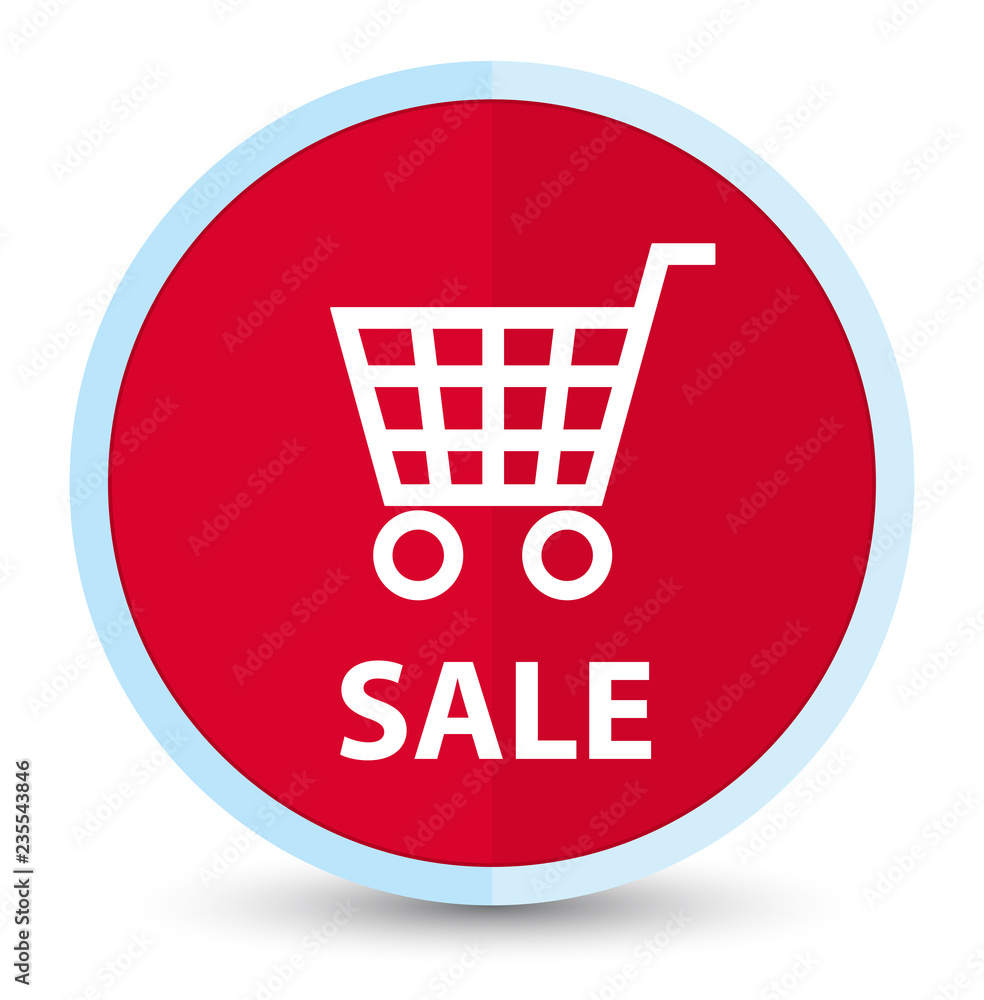 Sale flat prime red round button Sale flat prime red round button