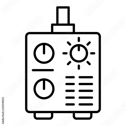 Welding machine icon. Outline welding machine vector icon for web design isolated on white background
