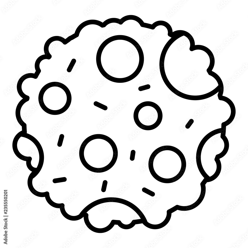 Home made biscuit icon. Outline home made biscuit vector icon for web design isolated on white background Home made biscuit icon. Outline home made biscuit vector icon for web design isolated on white background