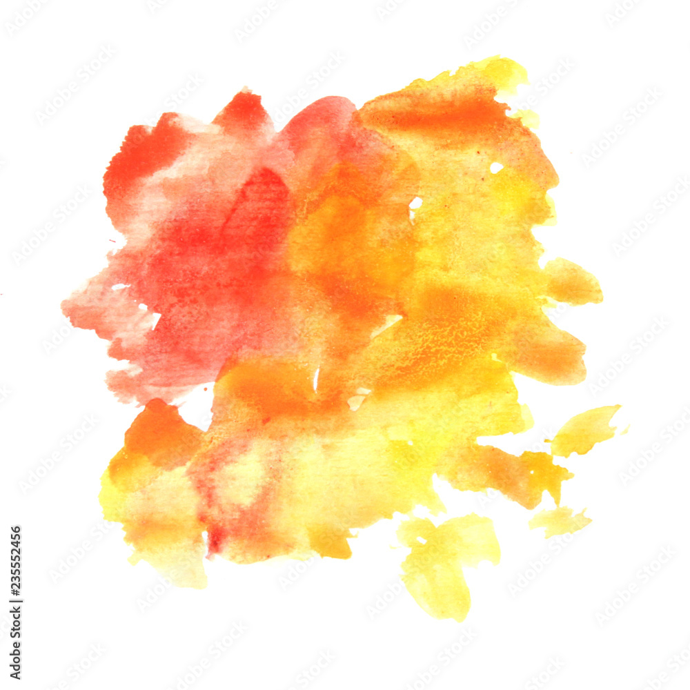 Abstract red watercolor on white background; Abstract red watercolor on white background;
