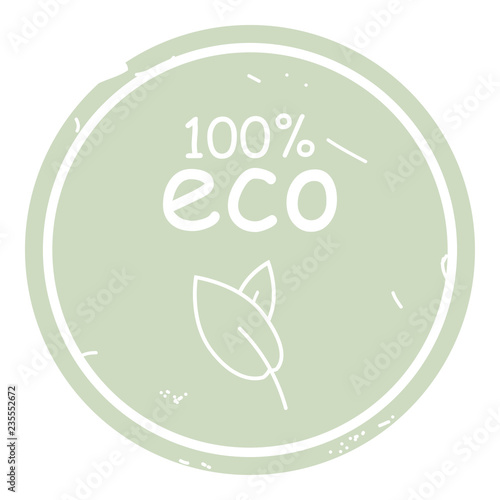 Leaf eco icon vector illustration isolated on green background