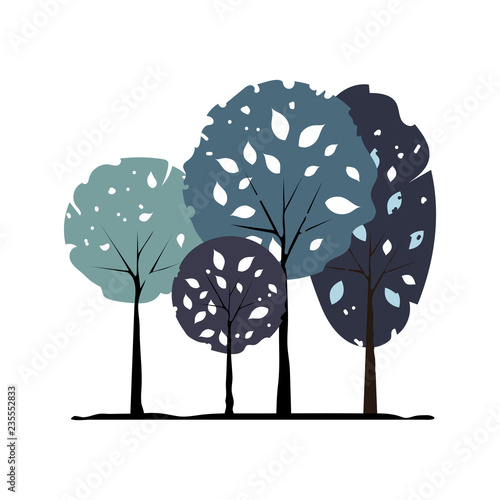 Tree icon vector illustration on white background