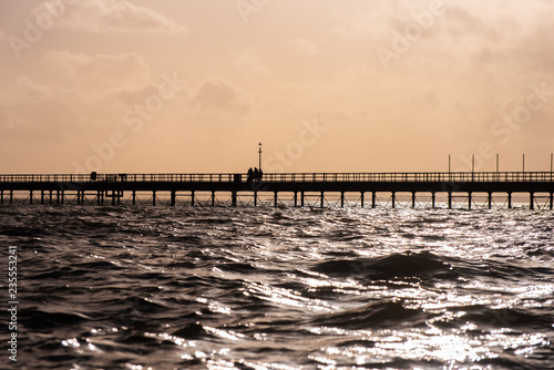 Southend pier Silhouette photo