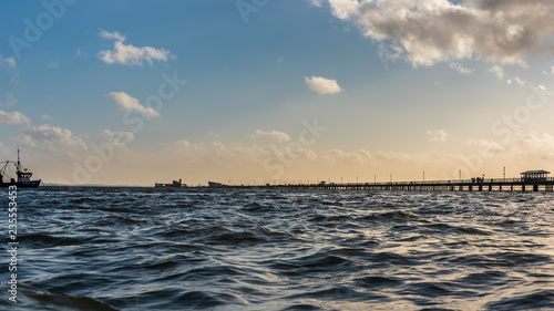 Longest pier from sea photo