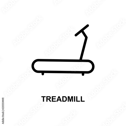 treadmill simple line icon