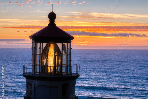Haceta Lighthouse at Sunset