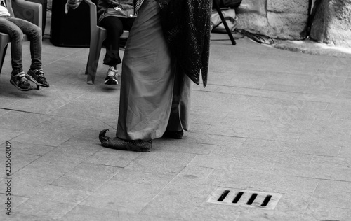 Musicians exhibiting during the village festival in Formello's old town