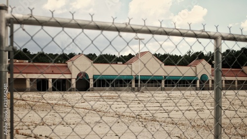 Abandoned strip shopping center.