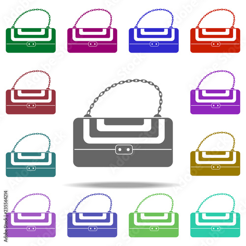 ladies handbag icon. Element of bag icon for mobile concept and web apps. Detailed ladies handbag icon can be used for web and mobile. Premium icon on white background