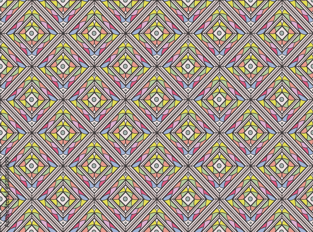 mosaic pattern colorful