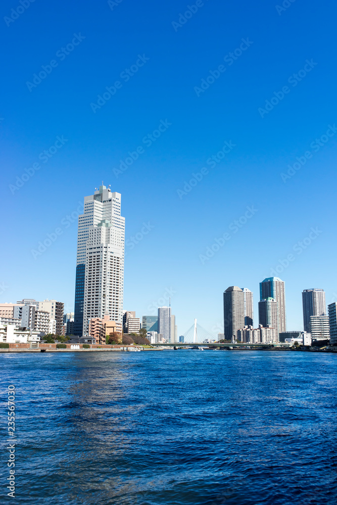 view of the Sumida River Tokyo