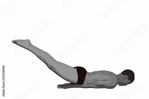 man in yoga pose