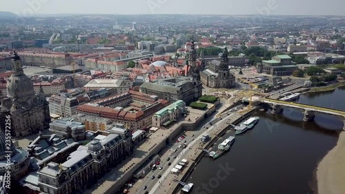 Aerial View Dresden Germany photo