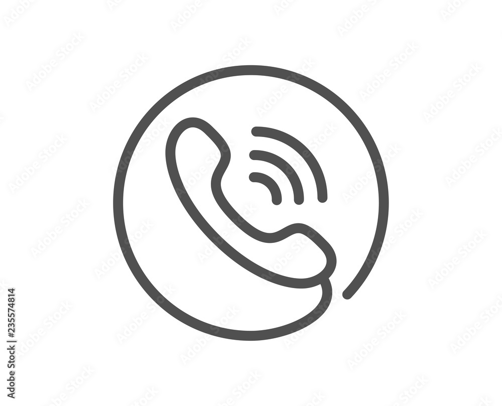 Call center service line icon. Phone support sign. Feedback symbol. Quality design flat app element. Editable stroke Call center icon. Vector Call center service line icon. Phone support sign. Feedback symbol. Quality design flat app element. Editable stroke Call center icon. Vector