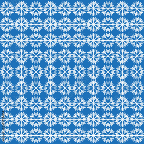 Vector seamless pattern with snowflakes. Winter background.