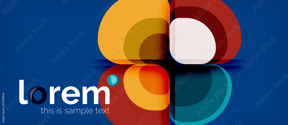 Fototapeta premium Geometric modern abstract background