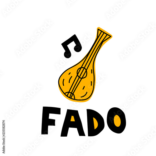 Fado. Portugal guitar