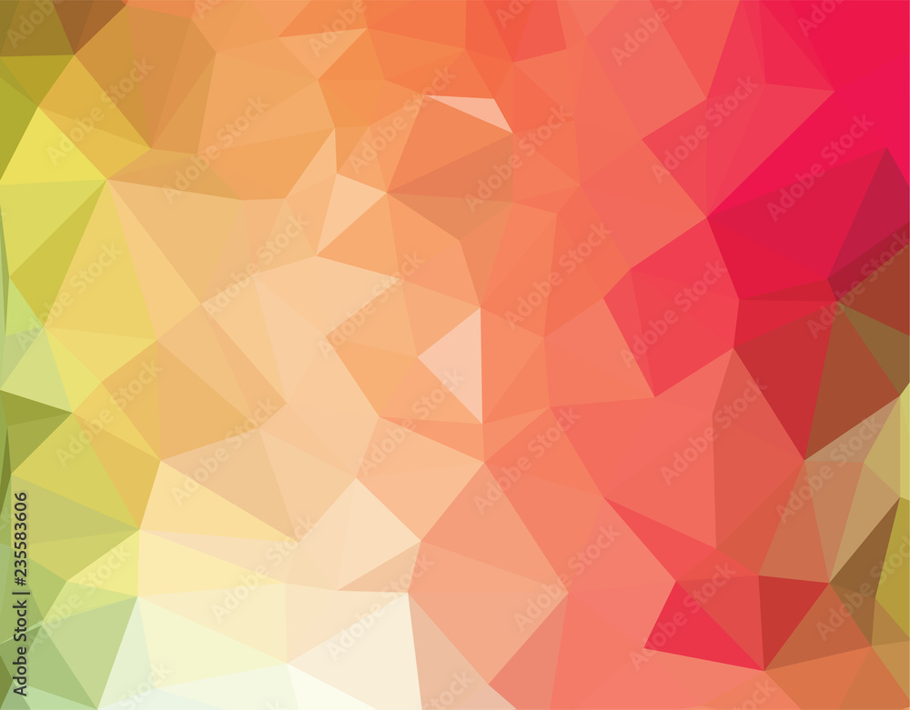 Abstract Geometric polygonal background - triangle low poly pattern - full color spectrum rainbow Abstract Geometric polygonal background - triangle low poly pattern - full color spectrum rainbow