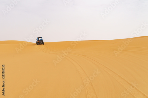4x4 at the moroccan desert dunes