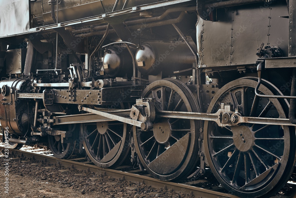 Steam Locomotive Closeup