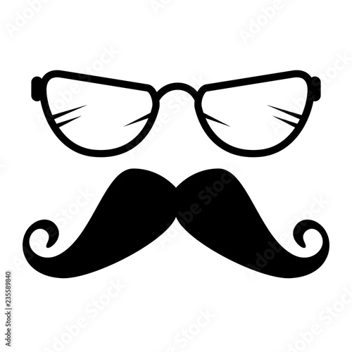 mustache and glasses style hipster accessories