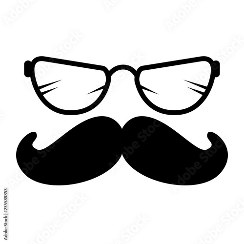 mustache and glasses style hipster accessories