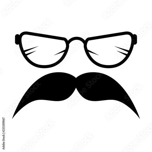 mustache and glasses style hipster accessories