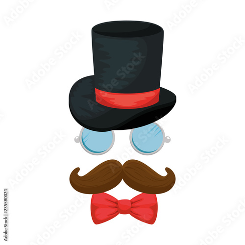 set style hipster accessories icons