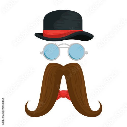 set style hipster accessories icons