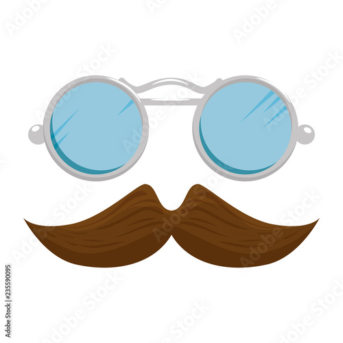 mustache and glasses style hipster accessories