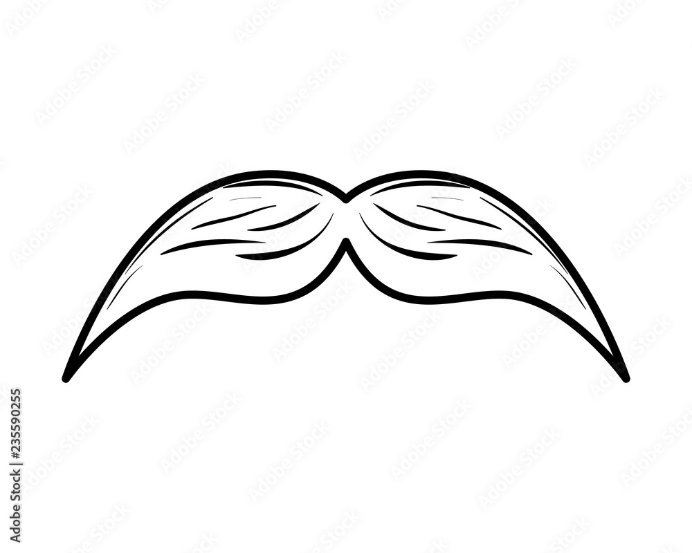 mustache style hipster accessory