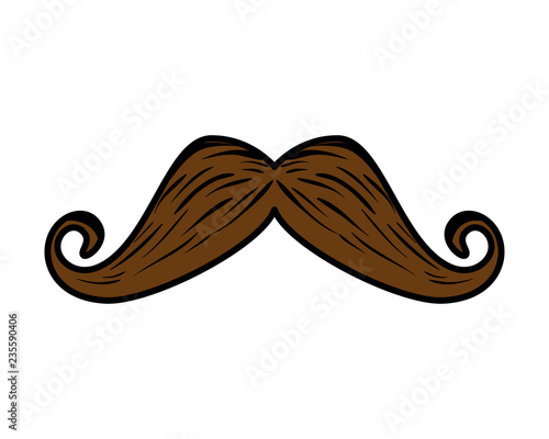 mustache style hipster accessory