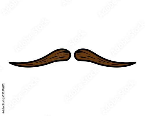mustache style hipster accessory