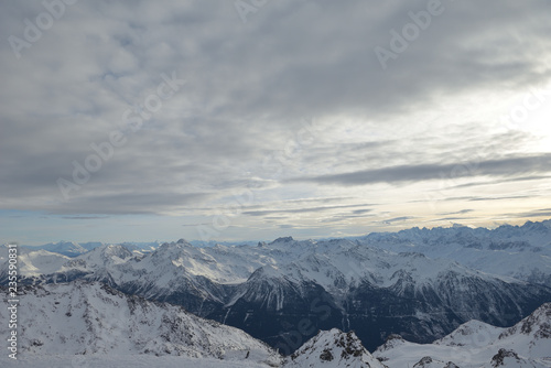 panoramic view  of winter mountains © .shock