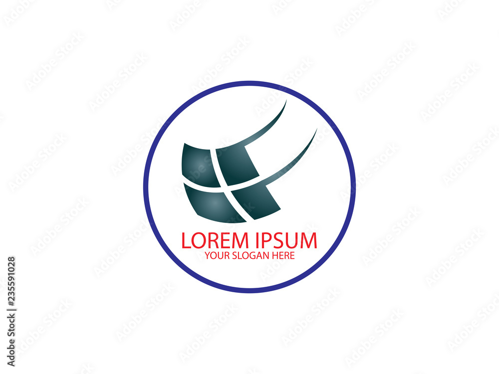 Fototapeta premium Global Business vector logo design template. Illustration with globe symbol. This logo could be used for successful businesses and service, social network, partnership, teamwork.