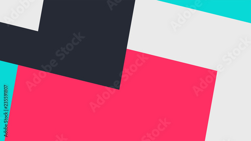 Pattern with a colored box with a white background