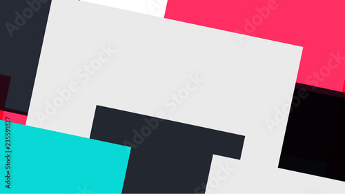 Pattern with a colored box with a white background