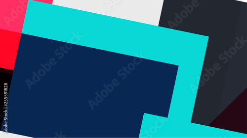 Pattern with a colored box with a white background