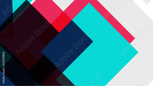 Pattern with a colored box with a white background