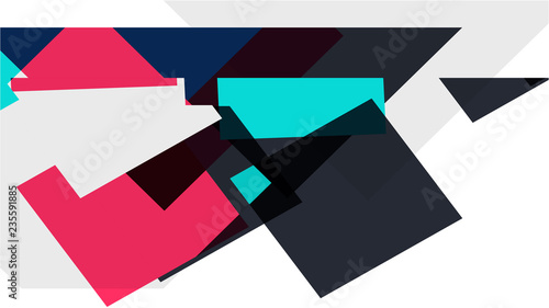 Pattern with a colored box with a white background