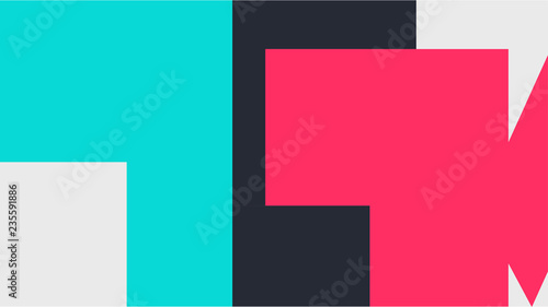 Pattern with a colored box with a white background