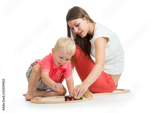 Young mother with her child...