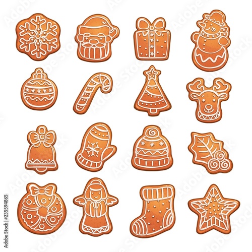 Gingerbread cookies, Christmas treat, pastry