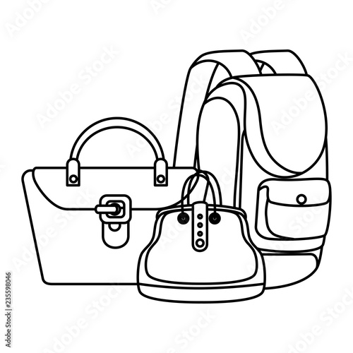 fashion feminine handbags set
