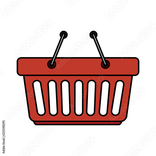 shopping basket isolated icon