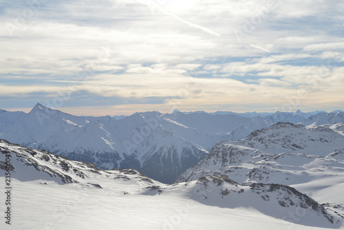 panoramic view  of winter mountains © .shock