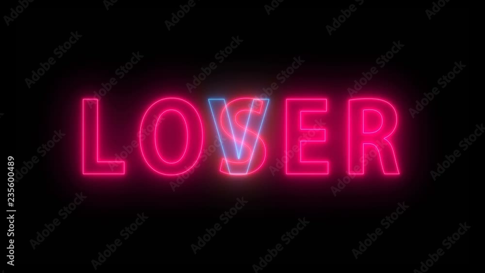 Bright text Loser Lover - element for creative design, 3d rendering backdrop, computer generated Bright text Loser Lover - element for creative design, 3d rendering backdrop, computer generated