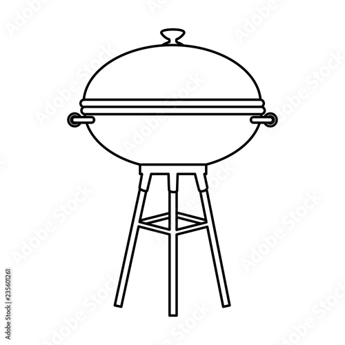 oven grill isolated icon