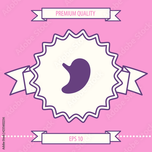 Human organs. Stomach icon. Graphic elements for your design
