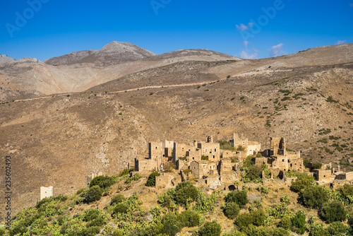 Tower houses in Vathia Greece Mani Peninsula photo